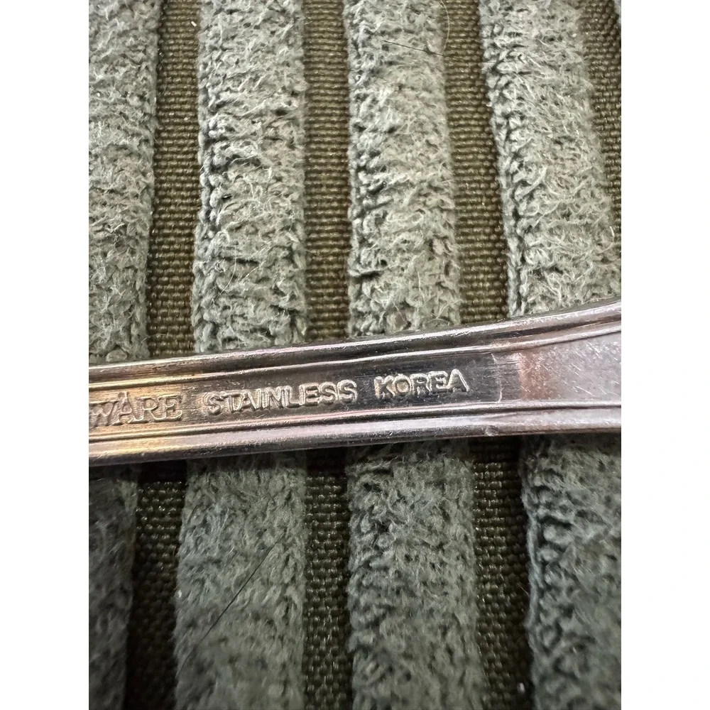 Revere Ware Stainless Korea Serving Spoon Ornate Handle Shell‎ Design